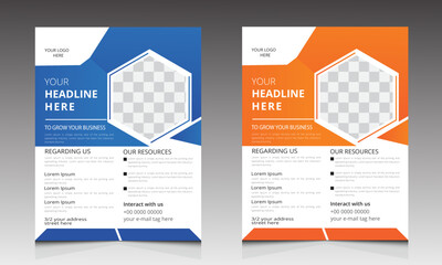 Modern Corporate business flyer design,Vector illustration design template