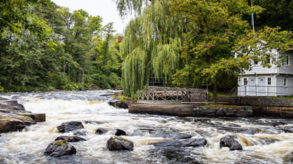 The beautiful salmon river Mörrum in Sweden