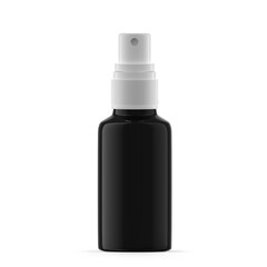 30ml Black Glass Mist Spray Bottle. Isolated