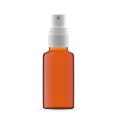 30ml Amber Glass Mist Spray Bottle. Isolated