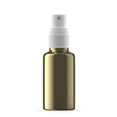 30ml Gold Glass Mist Spray Bottle. Isolated