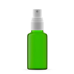 30ml Green Glass Mist Spray Bottle. Isolated