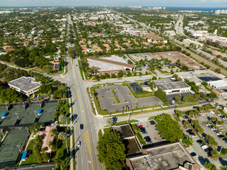 Aerial image of Boca Raton Blvd road