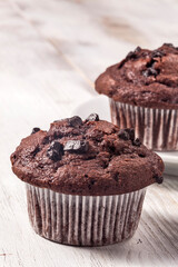 Chocolate muffins. - 476912137