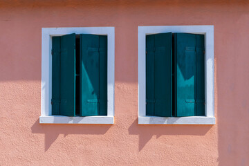 Burano venice. Italy island color street. Paint building house in travel Europe Venezia city. Venice Province, Veneto Region, Northern Italy.