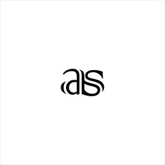 letter a s logo vector creative template
