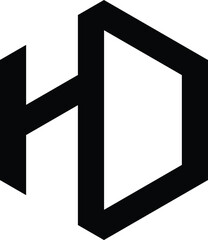 HD monogram logo concept
