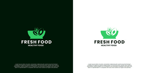 fresh food logo design for restaurant
