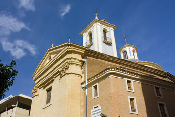 Fototapeta na wymiar Church in Old Town in Murcia, Spain