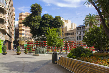 Fototapeta na wymiar Plaza de Santo Domingo in Murcia, Spain