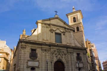Fototapeta na wymiar Church Parish of San Pedro Apostle in Murcia, Spain