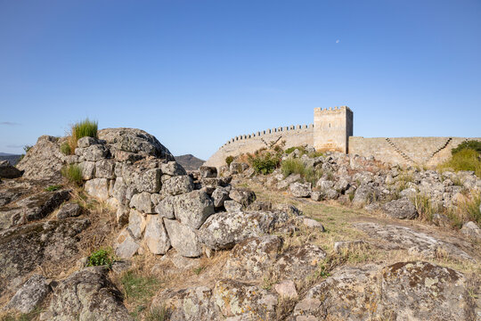 ruins inside the medieval walled village of Numao, Vila Nova de Foz Coa, Guarda, Portugal