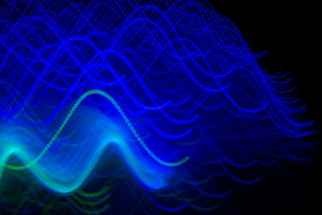 blurry colorful background - lights in motion -  light trails