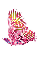 beautiful  design vector beauty of colorful betta fish with beautiful fins for wallpaper or clothing