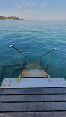 wooden pier on the sea