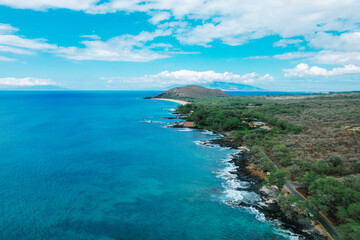 Tropical lush landscapes in Maui Hawaii
