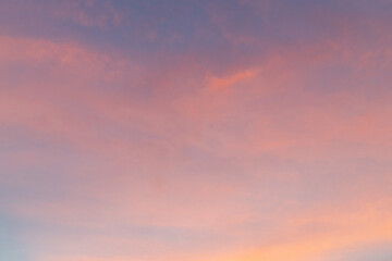 Beautiful sky gradient at sunset time.