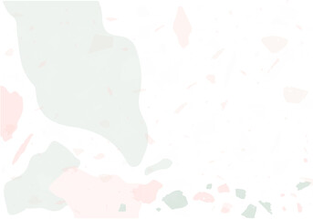 Terrazzo modern abstract template. Pink and grey