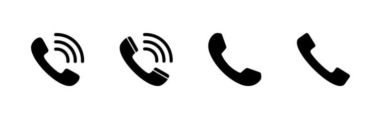 Obraz premium Call icons set. telephone sign and symbol. phone icon. contact us