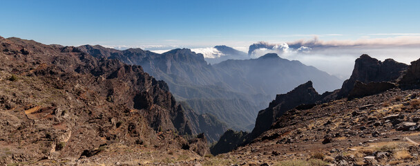 La Palma, Canary Islands - November 11, 2021. Eruption of Cumbre Vieja Volcano. La Palma, Canary...