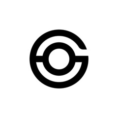 Initials Letter Monogram GO logo design