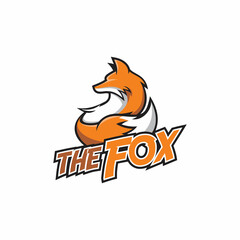 the fox mascot logo design