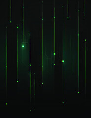 green abstract green light abstract ,polygon elegant background and digital	