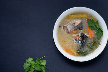 Fish soup. Trout soup. 
