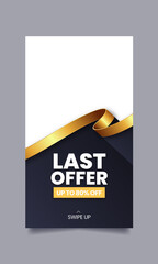 Sales offer social media Banner Instagram stories