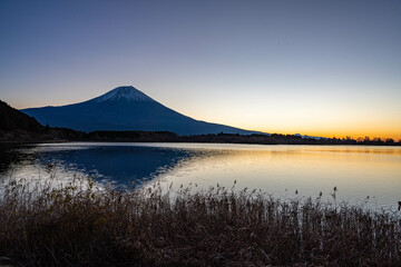 初冬の富士山 田貫湖にて