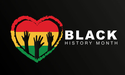 Black History Month Celebration Vector Template Design Illustration