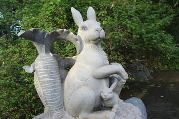 Shio statue chinese Zodiac. Chinese zodiac animal symbol . 12 Thai Zodiac 