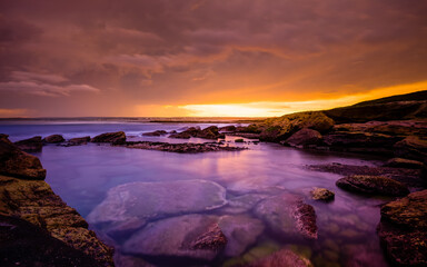 Fototapeta na wymiar Cronulla View under Sunset Sky