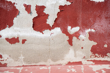 Background image of peeling paint texture texture on concrete wall