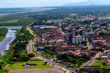 Iguape, Sao Paulo, Brazil, March 13, 2015. Panoramic view of the city of Iguape, in the state of...
