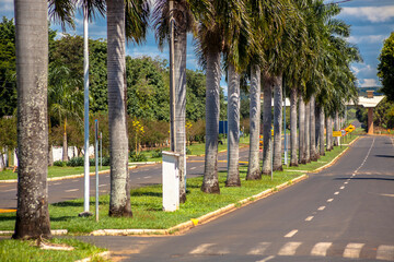 Fototapeta na wymiar Guaraci, São Paulo, Brazil, April 08, 2015. Tourist portal at the entrance to the municipality of Guaraci