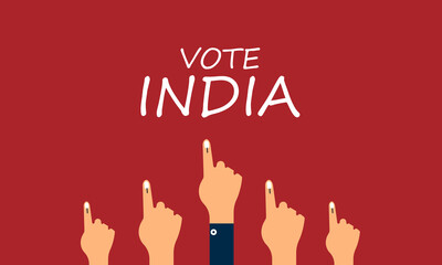 Fototapeta premium January 25 - National Voters Day. Creative illustration for banner, poster, tshirt, card.