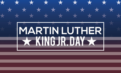 January 17 - MLK Day. design for Martin Luther King Jr. Day. Awareness vector illustration for banner, poster, tshirt, card.