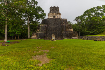 Fototapeta na wymiar Tikal national park near Flores in Guatemala