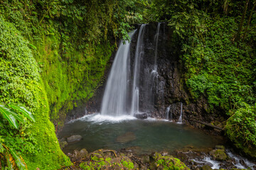 Fototapeta na wymiar Waterfall at Arenal Volcano Lodge, Costa Rica