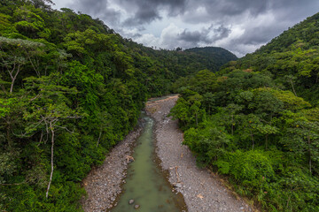 Naklejka na ściany i meble A river in a jungle, Costa Rica