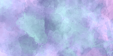 abstract watercolor background Abstract pastel watercolor background - Blue sky and pink pastel watercolor painted on paper