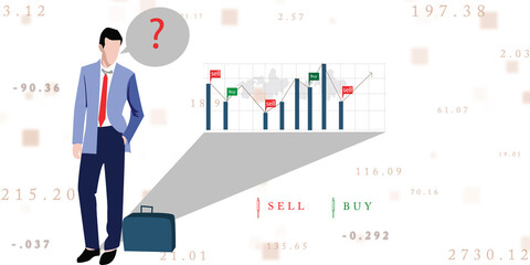 Fototapeta premium 2d illustration business leadership concept 