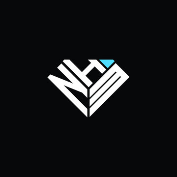 NHM letter logo creative design. NHM unique design
