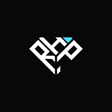 RHP letter logo creative design. RHP unique design
