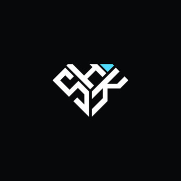 SHK letter logo creative design. SHK unique design