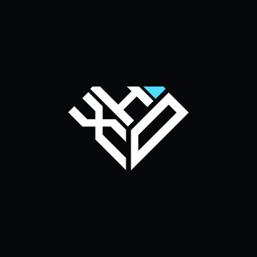 XHD letter logo creative design. XHD unique design