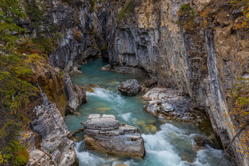 Fototapeta na wymiar Marble Canyon from the Vermilion River Canada