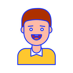 Male avatar Vector icon which is suitable for commercial work and easily modify or edit it

