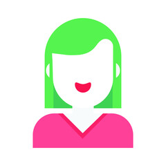 Woman Vector icon which is suitable for commercial work and easily modify or edit it

